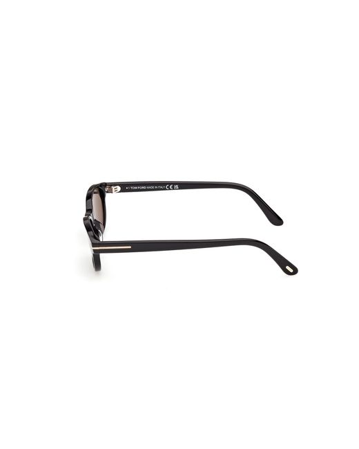 Tom Ford Black Ft1310 Chloe-02 01A Sunglasses Acetate Smoke Round Normal