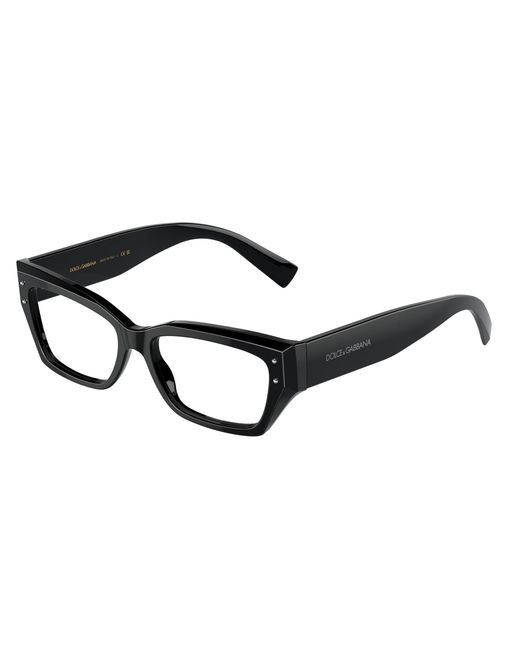 Dolce & Gabbana Black Dg3387 501 Optical Frames Acetate Transparent Squared Normal