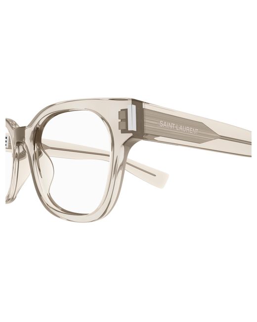 Saint Laurent Black Sl 722 008 Optical Frames Acetate Transparent Squared