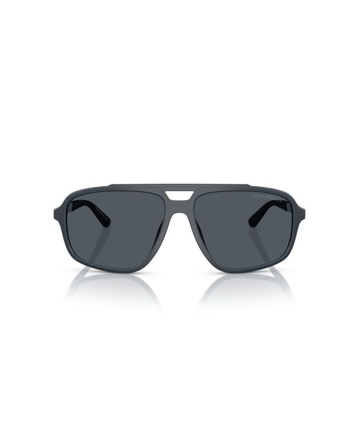 Emporio Armani Black Ea4236U 618987 Sunglasses Injected Pilot Normal for men