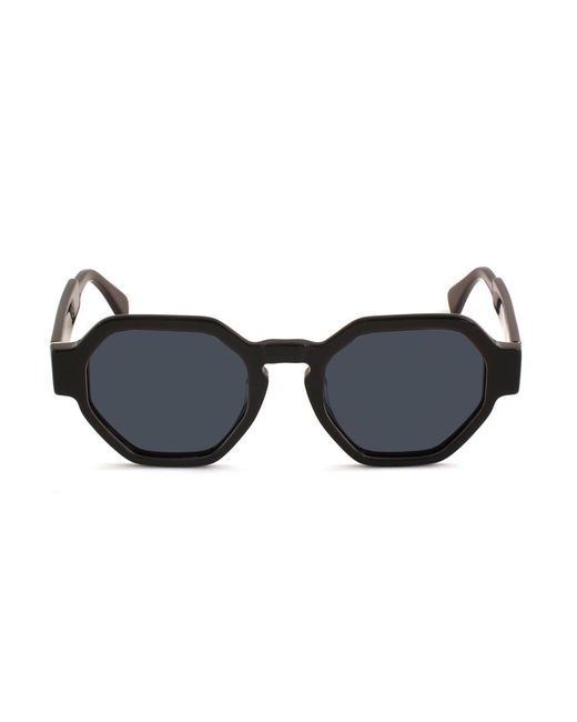 Xlab Black Leyte Sunglasses Acetate G15 Geometric Polarized