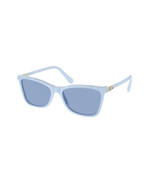 Swarovski Black Sk6004 10061U Sunglasses Acetate Light Squared Normal