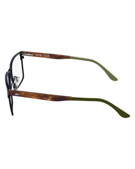 Lacoste Black L2314 424 Optical Frames Metal Squared Normal for men