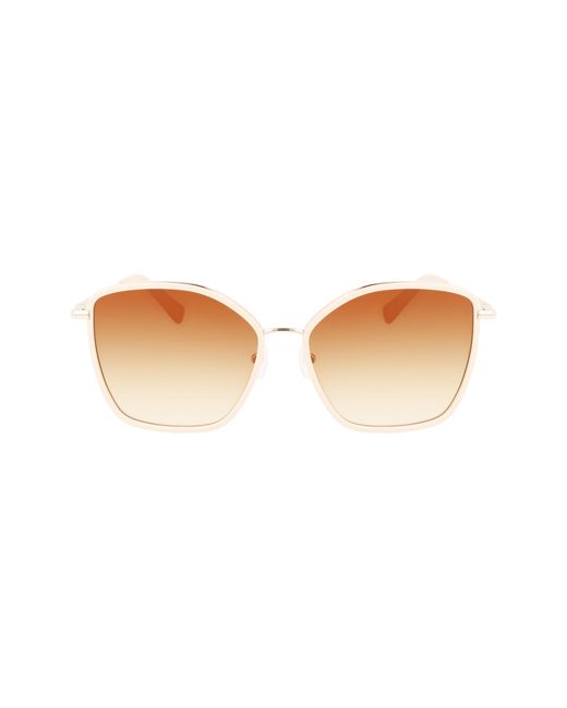 Longchamp Black Lo685S 771 Sunglasses Metal Squared Normal Photochromatic