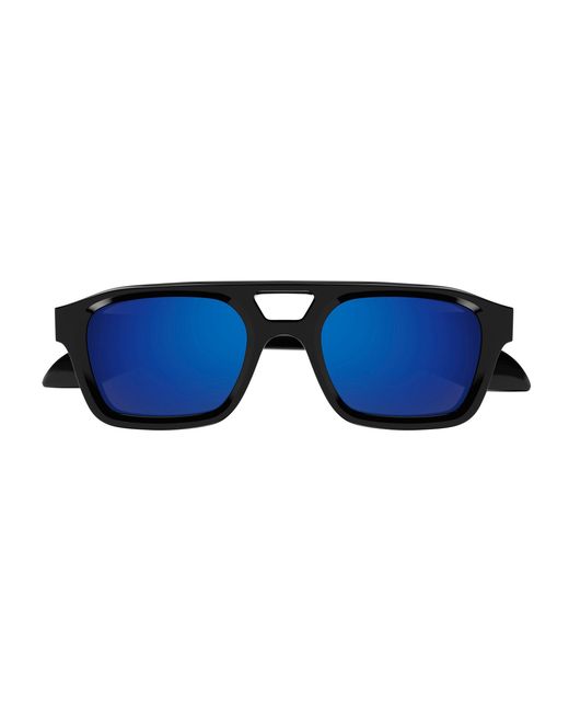 McQueen Black Am0505S 003 Sunglasses Acetate Pilot for men