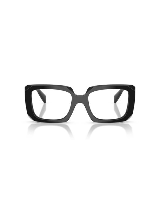 Prada Black Pr C09V 16K1O1 Optical Frames Acetate Pillow Normal