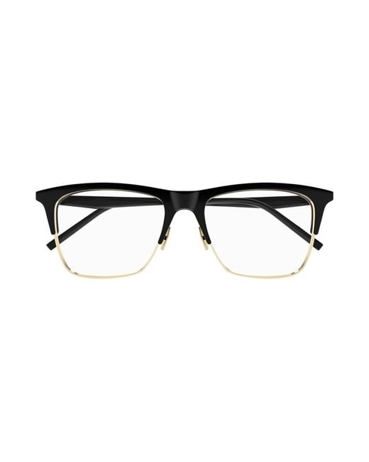 Saint Laurent Black Sl 786 003 Optical Frames Bio-Inject Transparent Squared