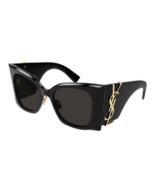 Saint Laurent Black Sl M119/F Blaze 001 Sunglasses Acetate Cat Eye Normal
