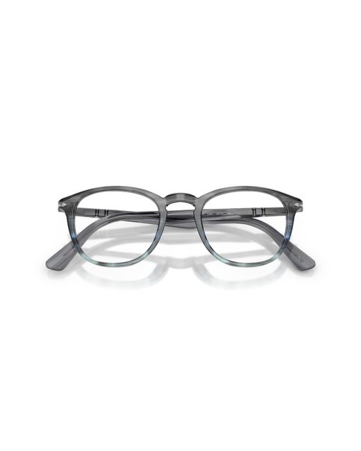 Persol Black Po3143V 1205 Optical Frames Acetate Transparent Round Normal for men