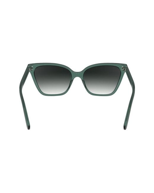 Calvin Klein Black Ck24507S 338 Sunglasses Bio-Inject Smoke Cat Eye Normal Shaded