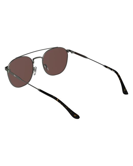 Lacoste Black L281S 035 Sunglasses Metal Bordeaux Squared Normal for men