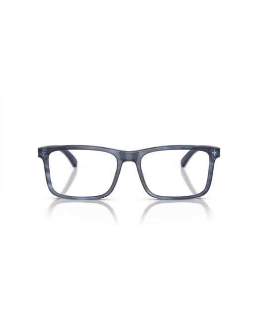 Emporio Armani Black Ea3227 6055 Optical Frames Acetate Transparent Pillow Normal for men