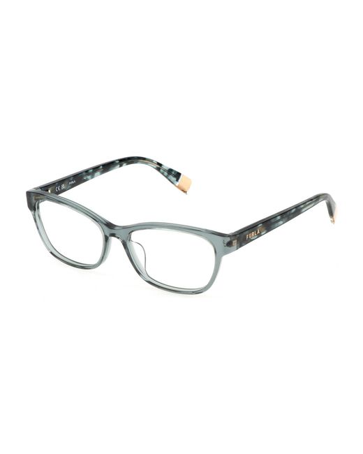 Furla Black Vfu670 09Ab Optical Frames Acetate Squared