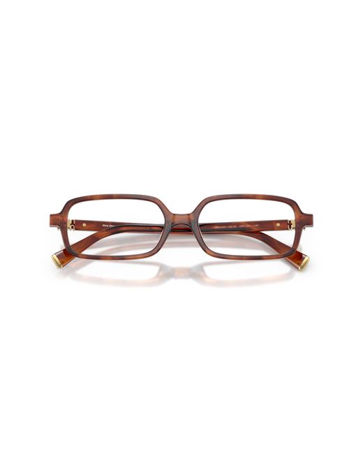 Miu Miu Black Mu 01Yv 26E1O1 Optical Frames Acetate Squared Normal