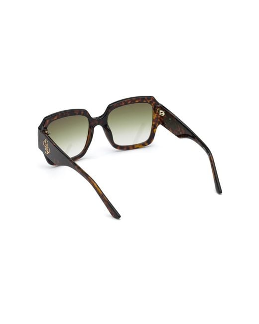 Guess Black Gu7681 52P Sunglasses Injected Squared Normal Shaded