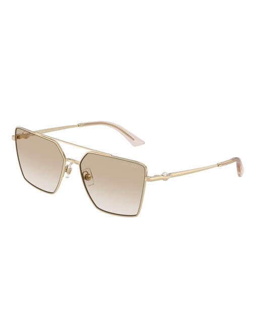 Jimmy Choo Black Jc4016Hb 300611 Sunglasses Metal Squared Normal Shaded