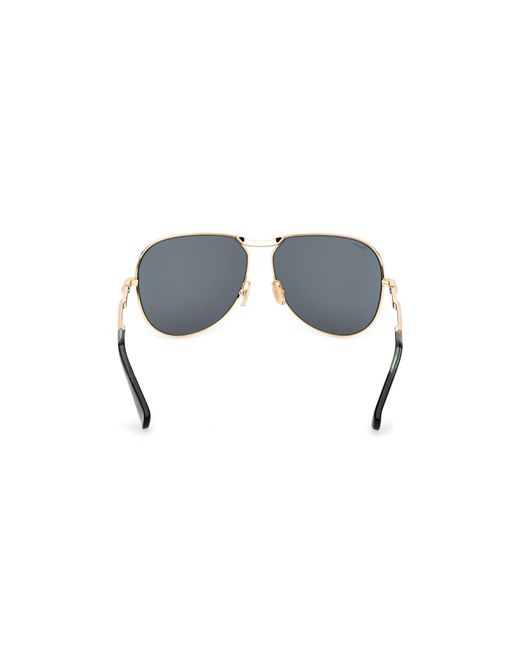 Max Mara Black Mm0134 Miller-2 30N Sunglasses Metal Pilot Normal
