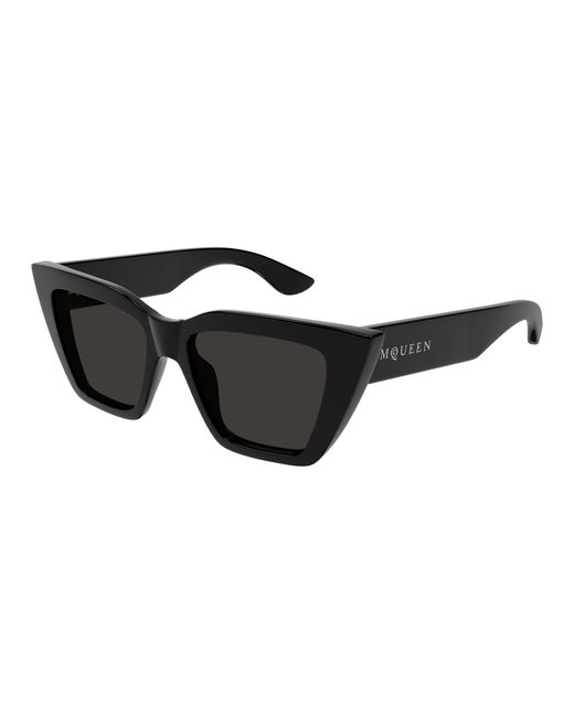 McQueen Black Am0507S 001 Sunglasses Acetate Cat Eye