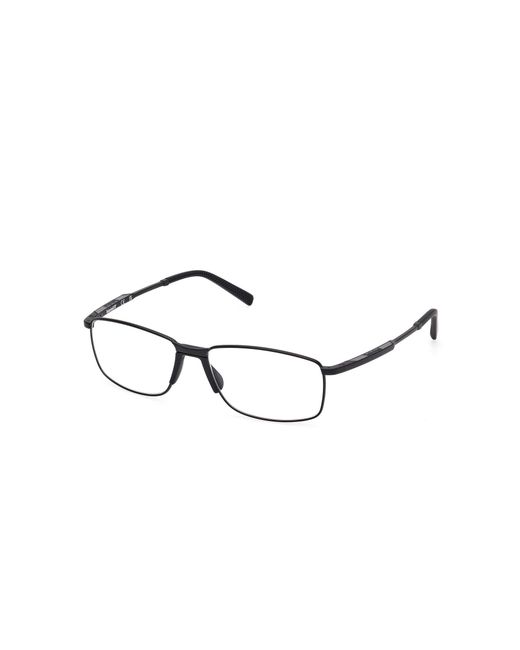 Timberland Black Tb50053 002 Optical Frames Metal Squared Normal for men