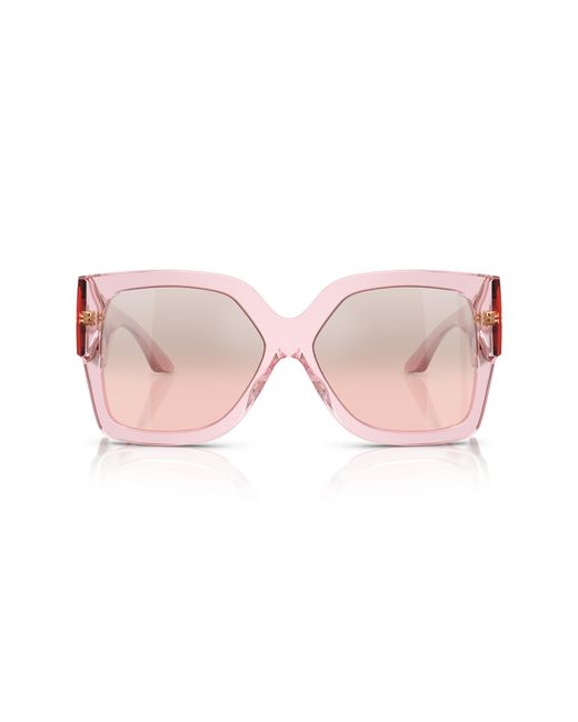 Versace Black Ve4402 54727E Sunglasses Acetate Squared Normal Mirror