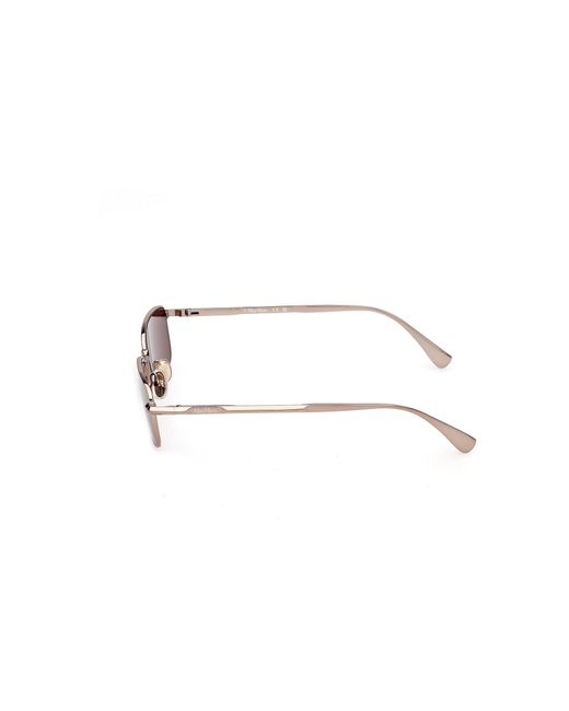 Max Mara Black Mm0199 36S Sunglasses Metal Bordeaux Normal
