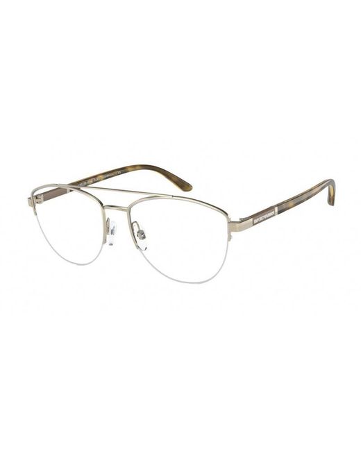 Emporio Armani Black Ea1119 3013 Optical Frames Metal Geometric for men