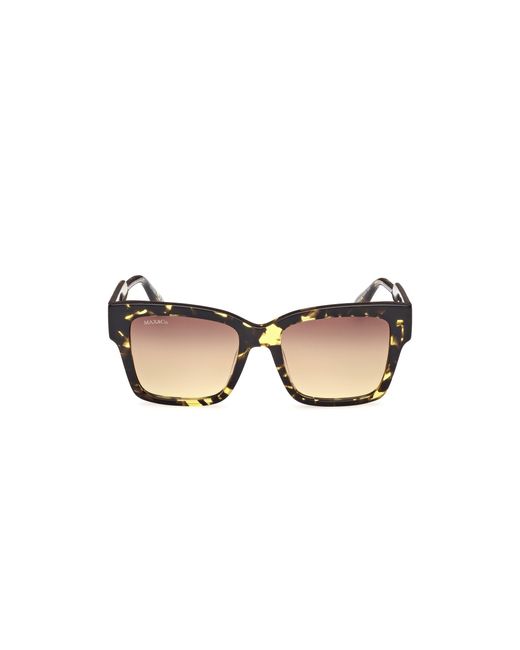 MAX&Co. Black Mo0094 55F Sunglasses Acetate Squared Normal