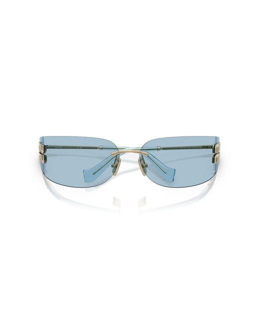 Miu Miu Black Mu A51S Zvn10P Sunglasses Metal Squared Normal