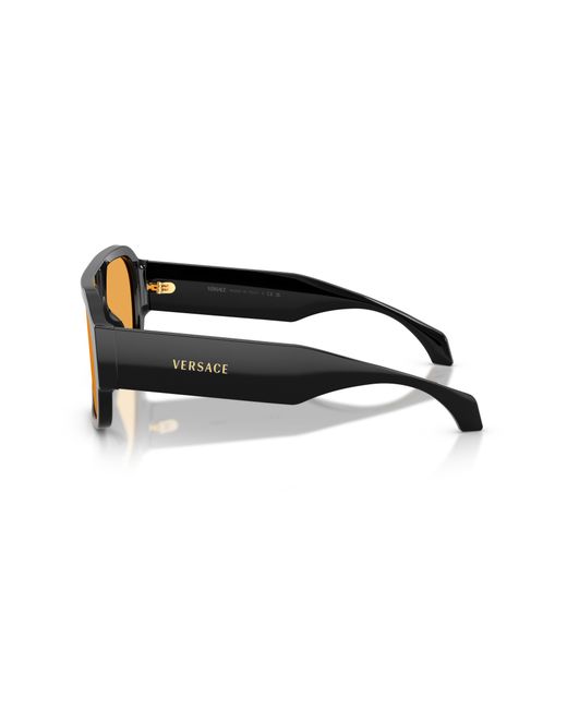 Versace Black Ve4508U Gb1/7 Sunglasses Acetate Squared Normal for men