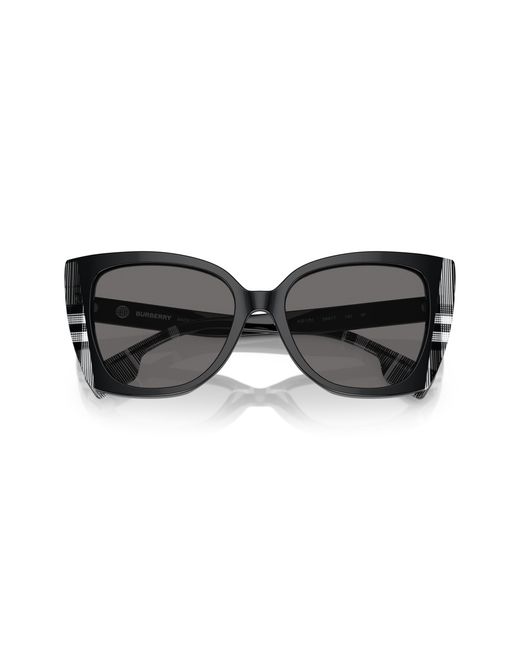 Burberry Black Be4393 Meryl 405181 Sunglasses Acetate Cat Eye Polarized