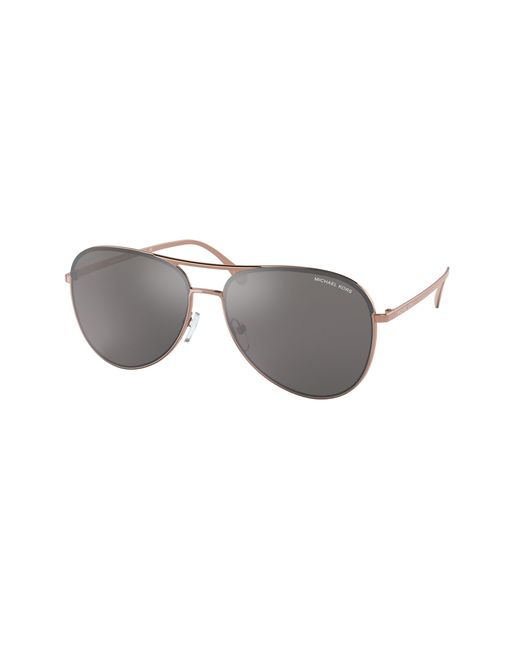 Michael Kors Black Mk1089 Kona 11086G Sunglasses Metal Pilot Mirror