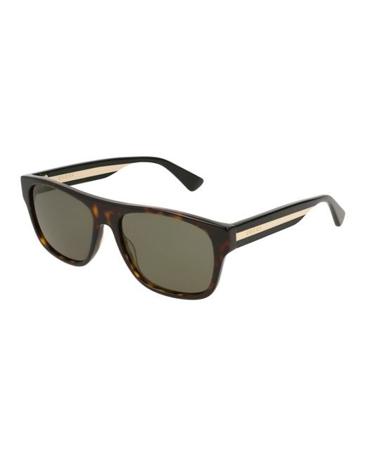 Gucci Black Gg0341S 003 Sunglasses Acetate Squared Normal for men