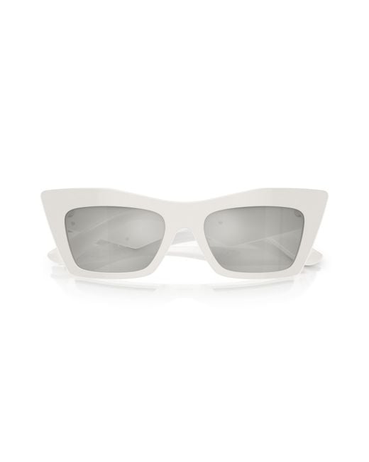 Dolce & Gabbana Black Dg4435 33128V Sunglasses Acetate Cat Eye Normal Mirror