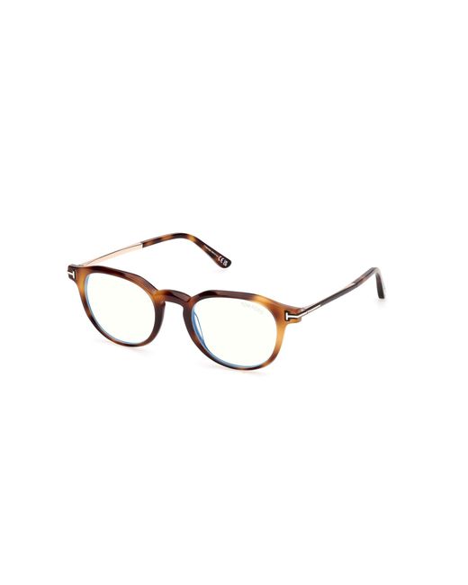 Tom Ford Black Ft6125-B 053 Optical Frames Acetate Round Normal for men