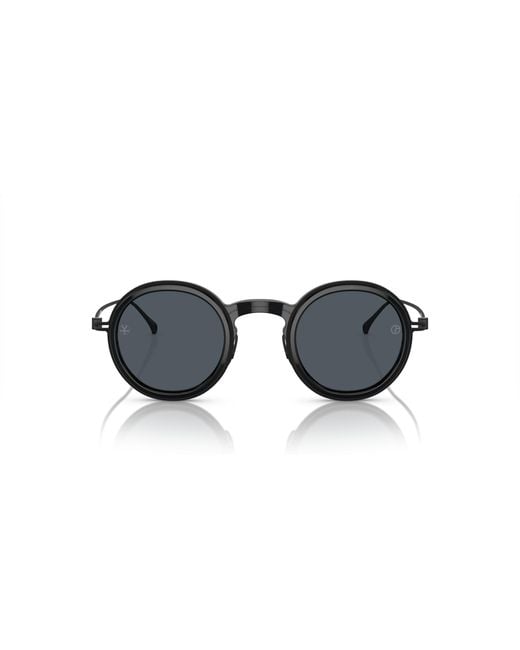 Giorgio Armani Black Ar6147T 327787 Sunglasses Titanium Round Normal for men