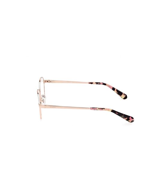 Guess Black Gu5222 028 Optical Frames Metal Round Normal