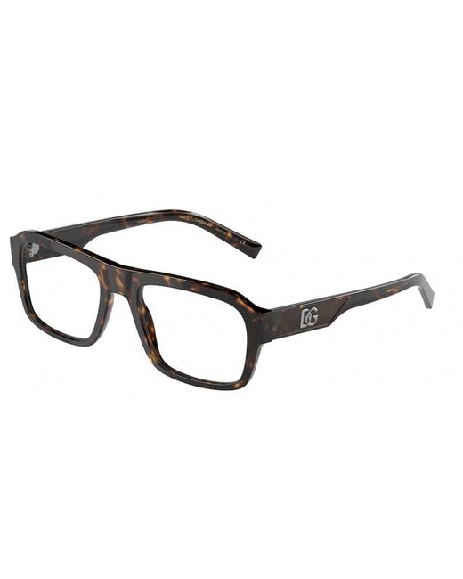 Dolce & Gabbana Black Dg3351 502 Optical Frames Plastic Squared for men