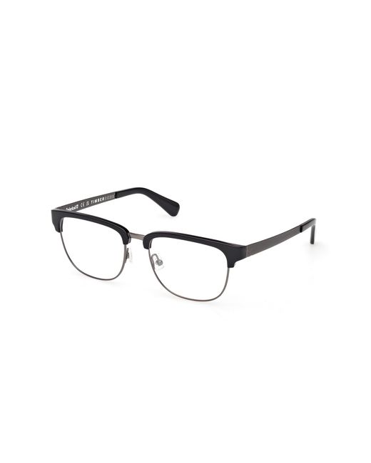 Timberland Black Tb50088 001 Optical Frames Metal Squared Normal for men