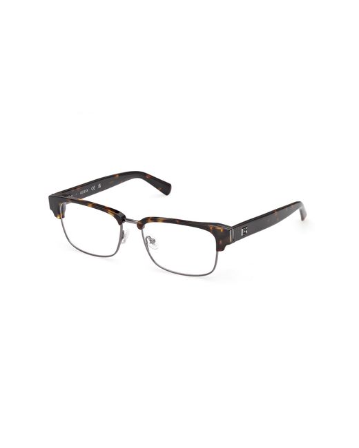 Guess Black Gu50330 052 Optical Frames Acetate Squared Normal for men