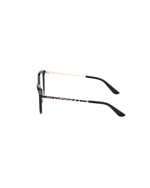 Guess Black Gu50171 001 Optical Frames Metal Cat Eye Normal