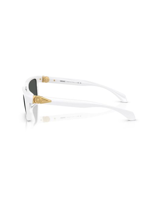 Versace Black Ve4490U 314/87 Sunglasses Injected Squared Normal for men