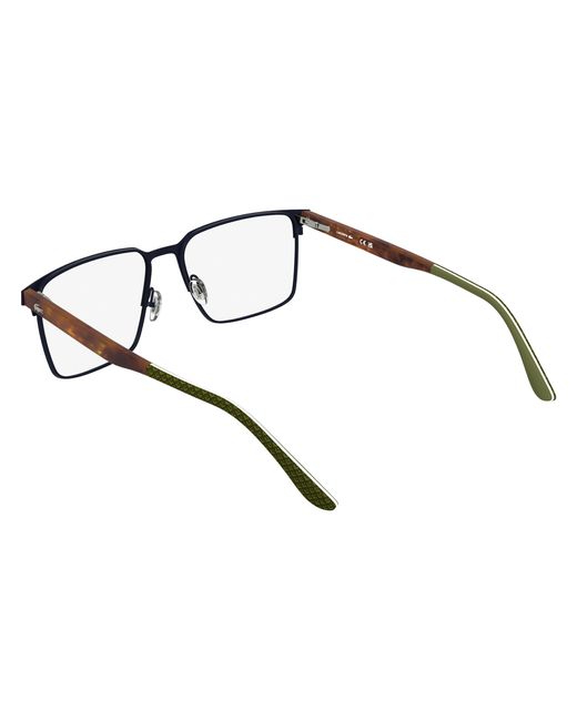 Lacoste Black L2314 424 Optical Frames Metal Squared Normal for men