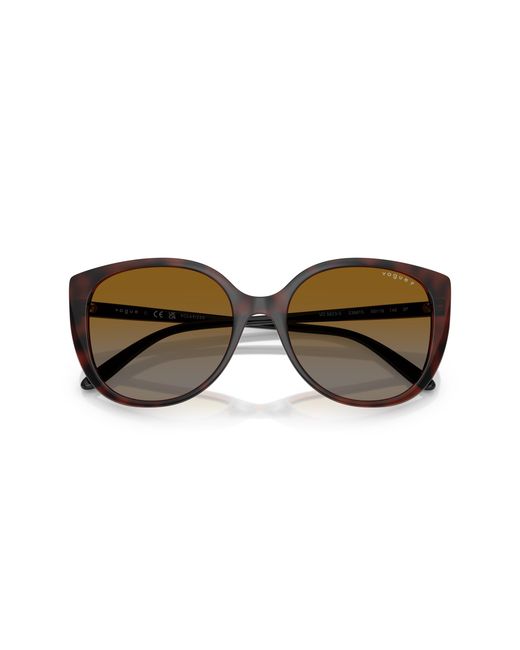 Vogue Eyewear Black Vo5623S 2386T5 Sunglasses Nylon Butterfly Polarized Shaded