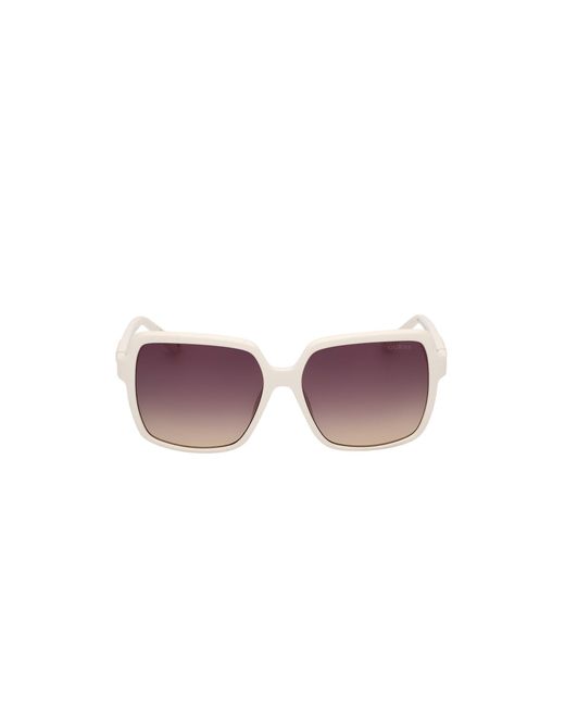 Guess White Gu00157 21B Sunglasses Injected Smoke Squared Normal