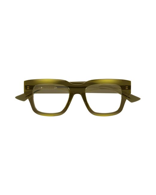 Bottega Veneta Black Bv1361O 009 Optical Frames Acetate Transparent Squared for men