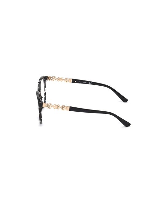 Guess Black Gu2834 050 Optical Frames Acetate Round Normal