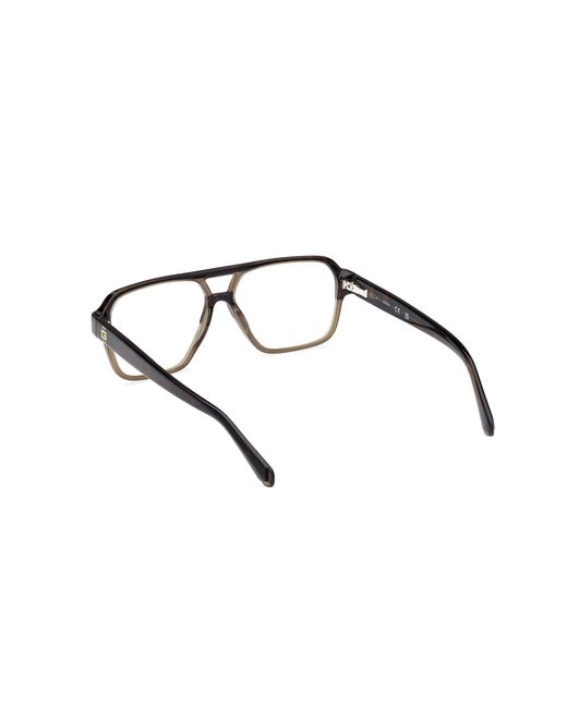Guess Black Gu50093 056 Optical Frames Acetate Squared Normal for men