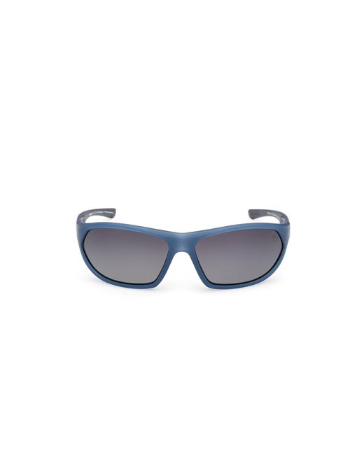 Timberland Black Tb00035 91D Sunglasses Injected Smoke Squared Polarized for men