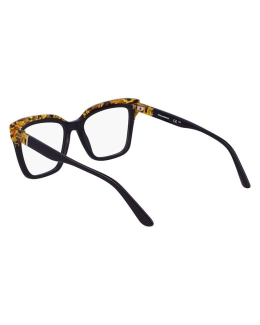 Karl Lagerfeld Black Kl6130 542 Optical Frames Acetate Squared Normal Normal