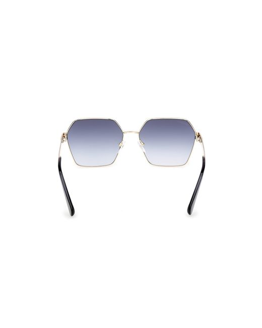 MAX&Co. Black Mo0141 32W Sunglasses Metal Geometric Normal